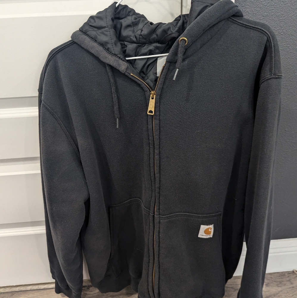 Carhartt jacket with hood. Large